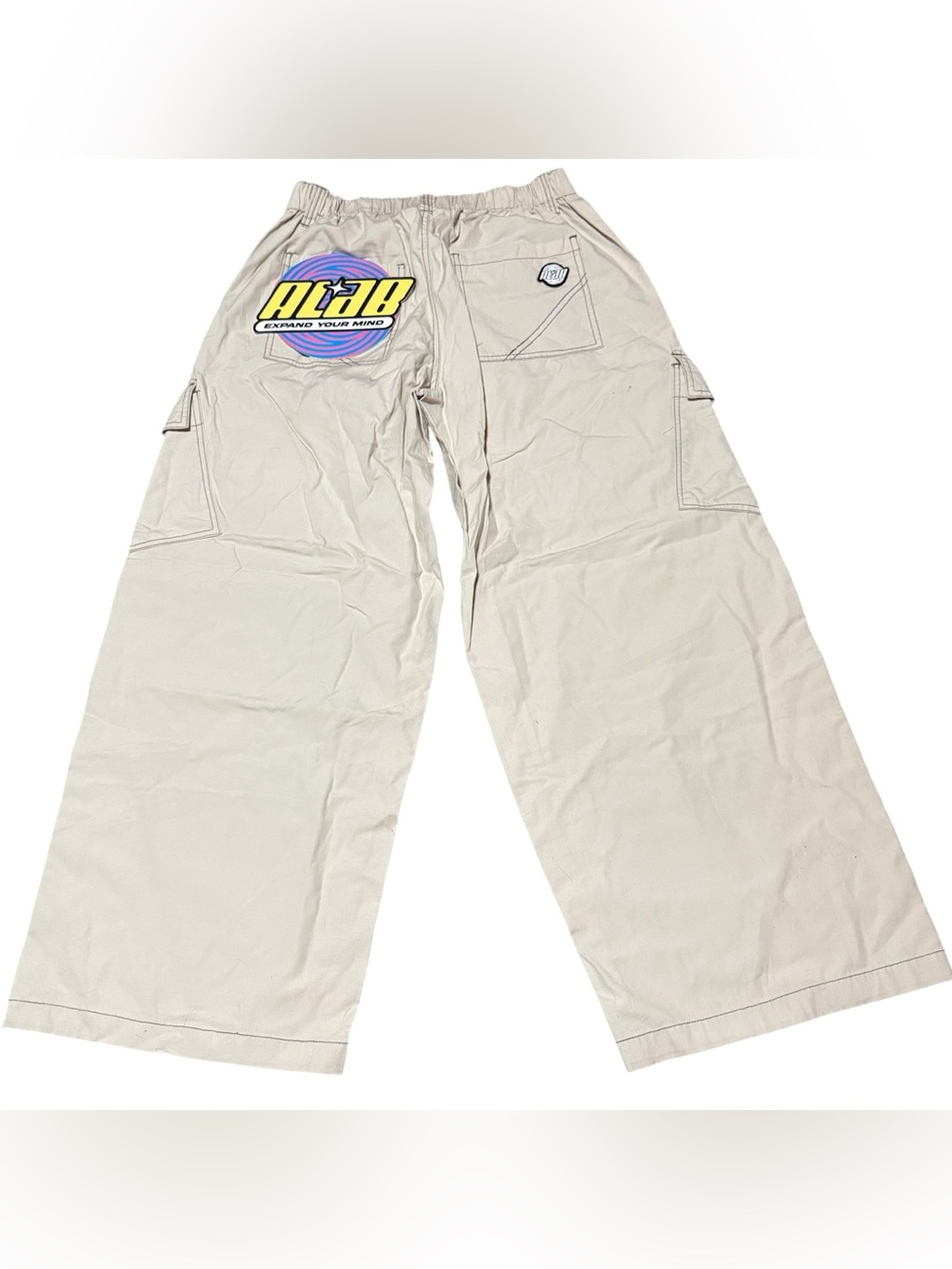 ALAB Y2K Wide Leg Rave Pants Size Medium Cargo